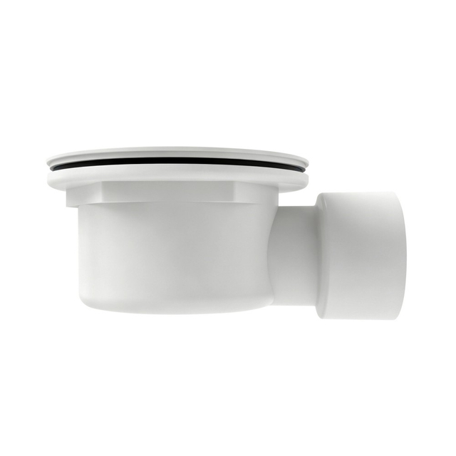 Low profile PVC shower drains for thin tiles