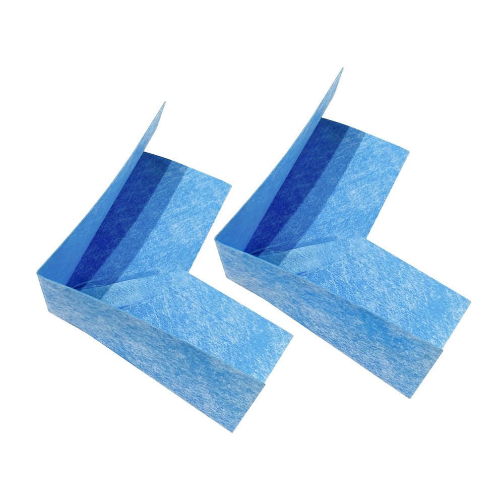Dual pack of flexible TPE corner membranes for wet room waterproofing