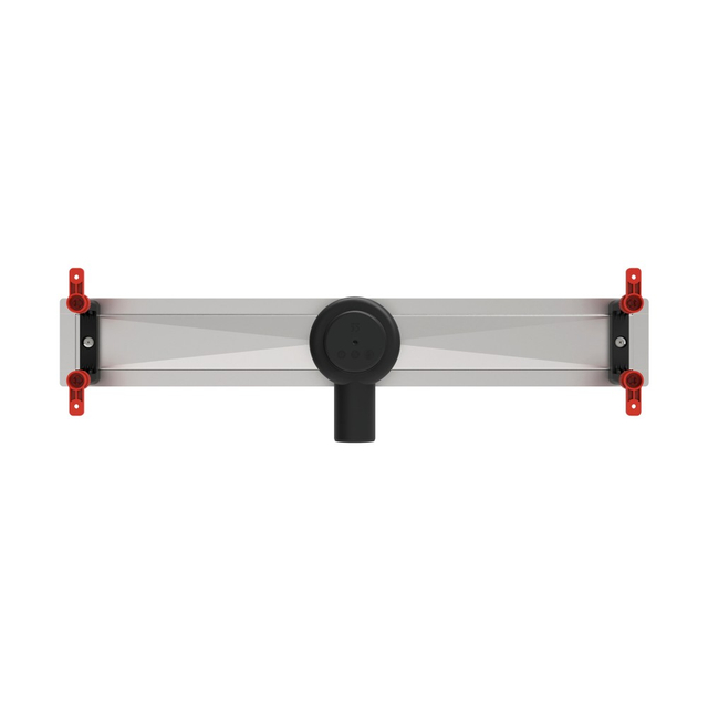 Bottom chassis of linear drain with center 2 inch drain horizontal connection
